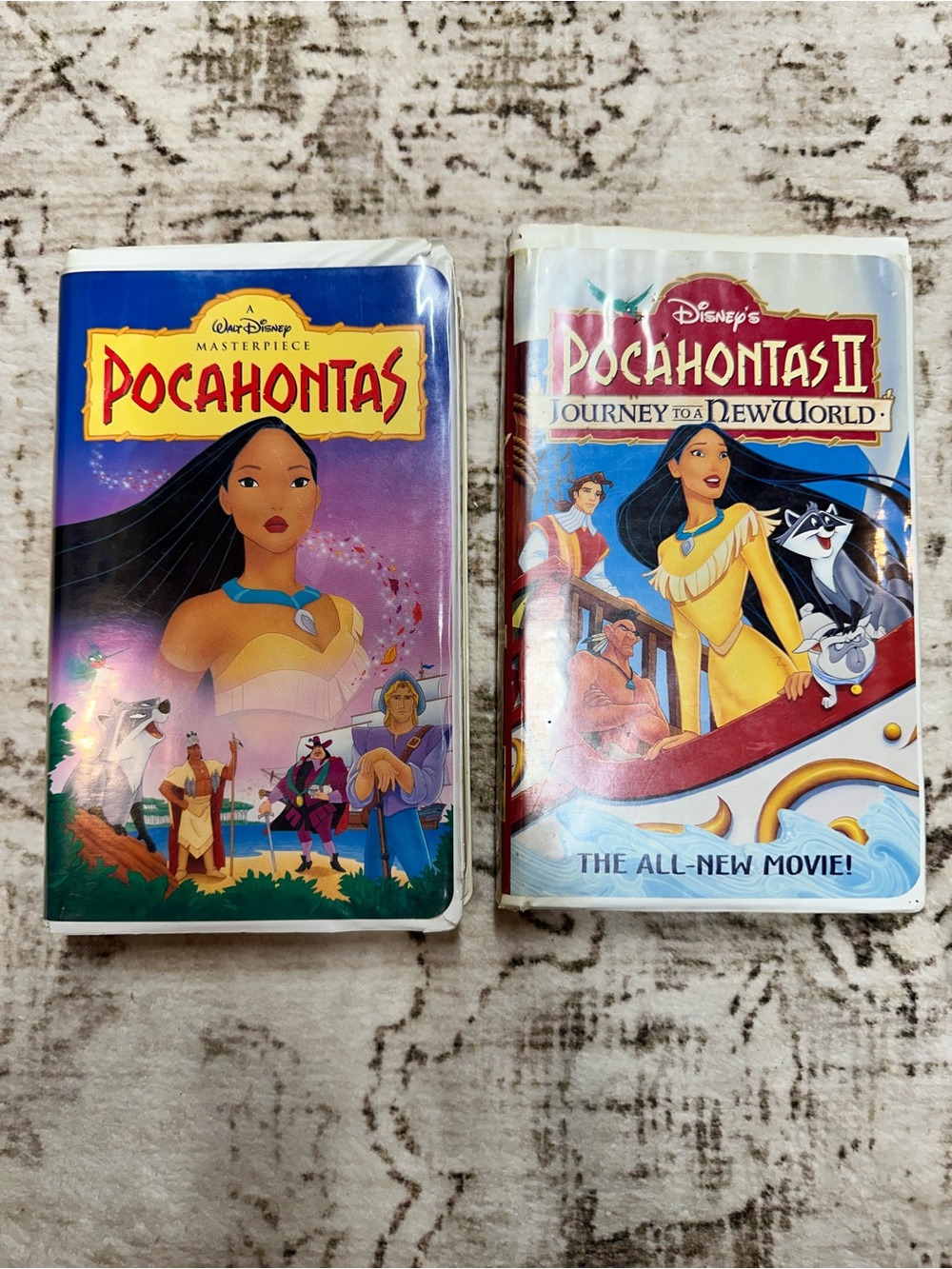 Vintage Pocahontas VHS Lot of 2 – Disney Classic & Sequel Set